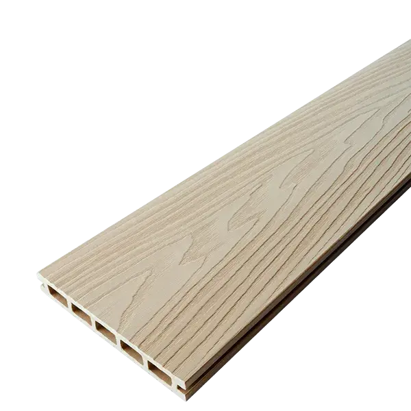 Террасная доска ДПК T-DECKS Light, слоновая кость 1